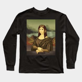 Monalisa Anime style Long Sleeve T-Shirt